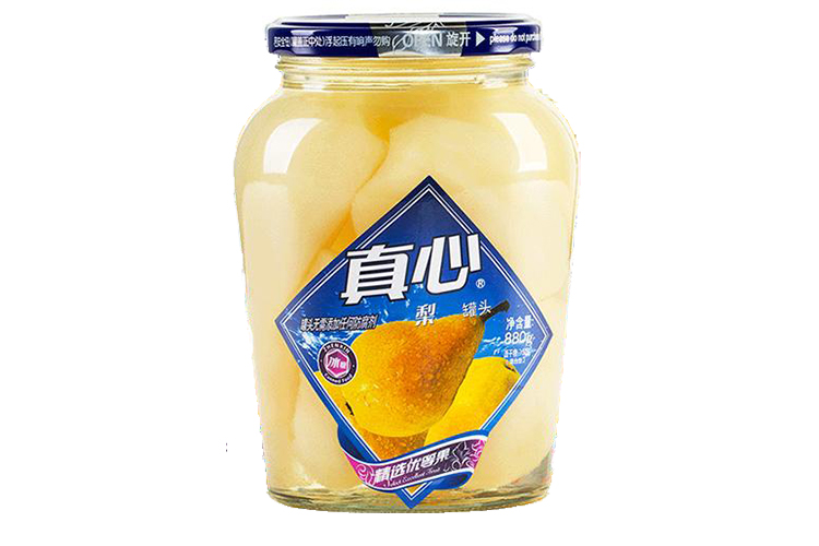 ZHENXIN CANNED PEAR BOTTLE 880G